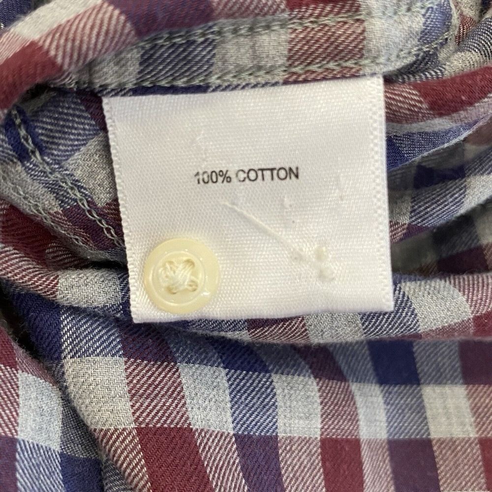 Peter Millar men's Dunbritton Cotton Sport Shirt in British Grey Size Large - Picture 4 of 10